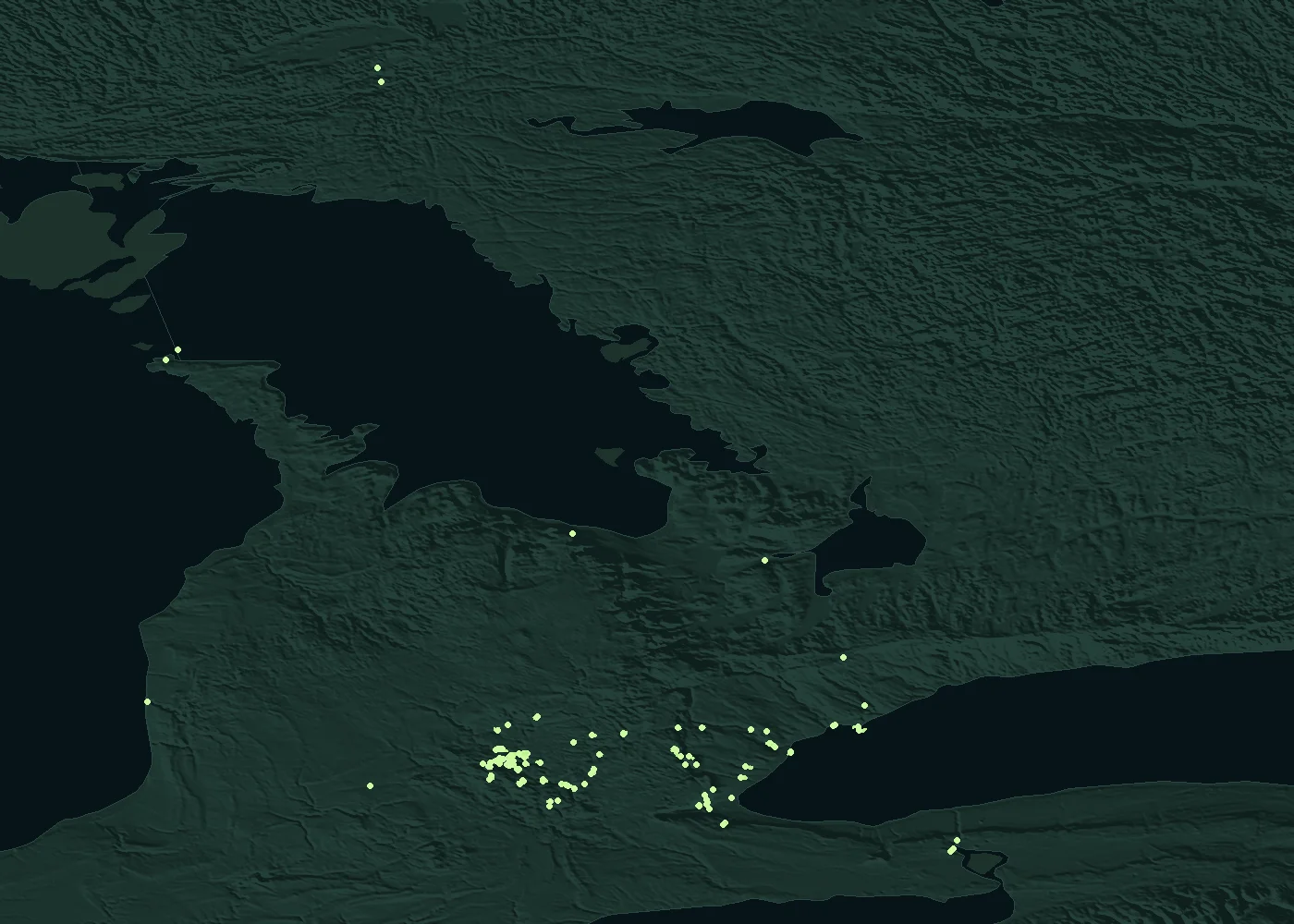 My recorded walks around Ontario